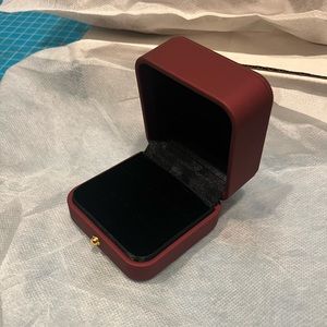 Burgundy ring box brand new